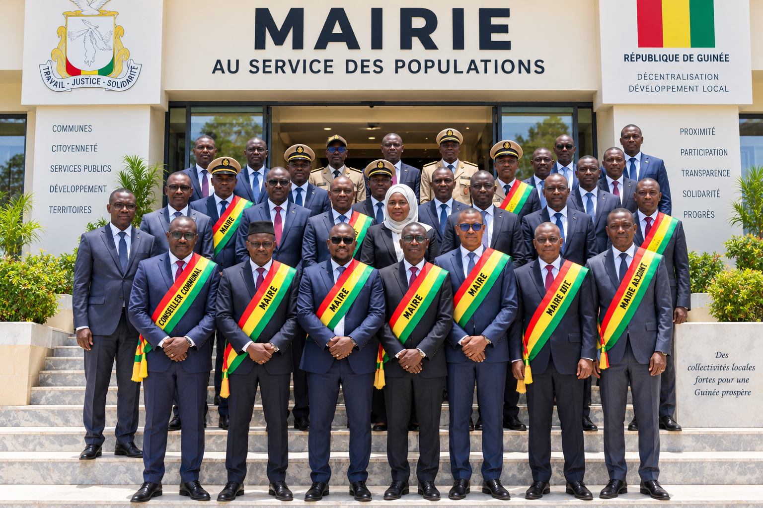 Illustration des élus locaux de la Guinée